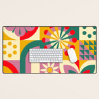 Red Flower  Desk Mat Gallery Image 1