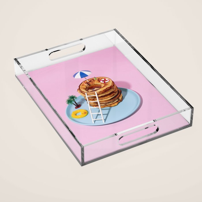 Pancakes pool Acrylic Tray Gallery Image 1