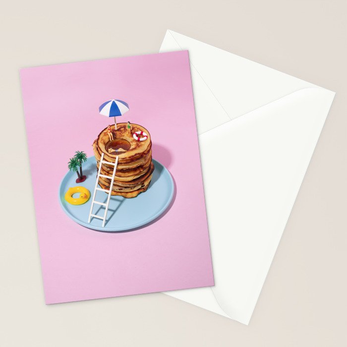 Pancakes pool Stationery Card Gallery Image 2