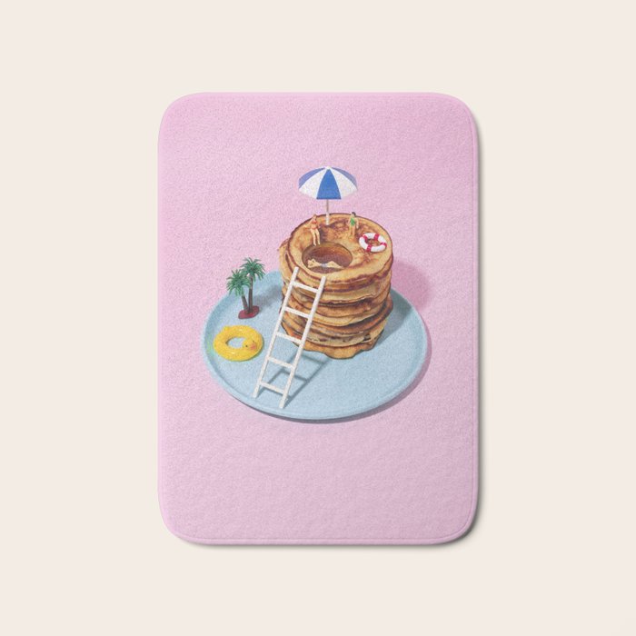 Pancakes pool Bath Mat Gallery Image 1