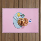 Pancakes pool Outdoor Rug Gallery Image 1