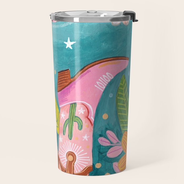 Cowboy boots and disco ball Travel Mug Gallery Image 2