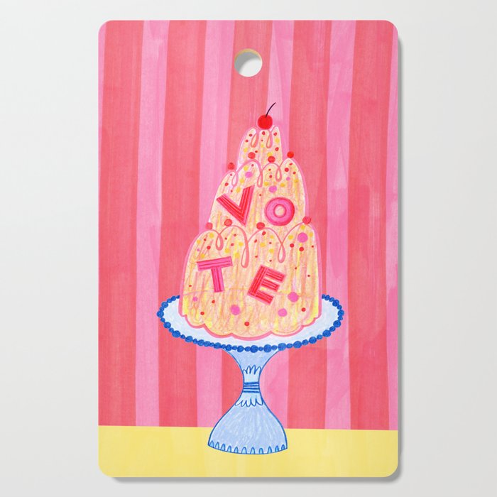Mold the Future & Vote in Cherry Red Cutting Board Gallery Image 1