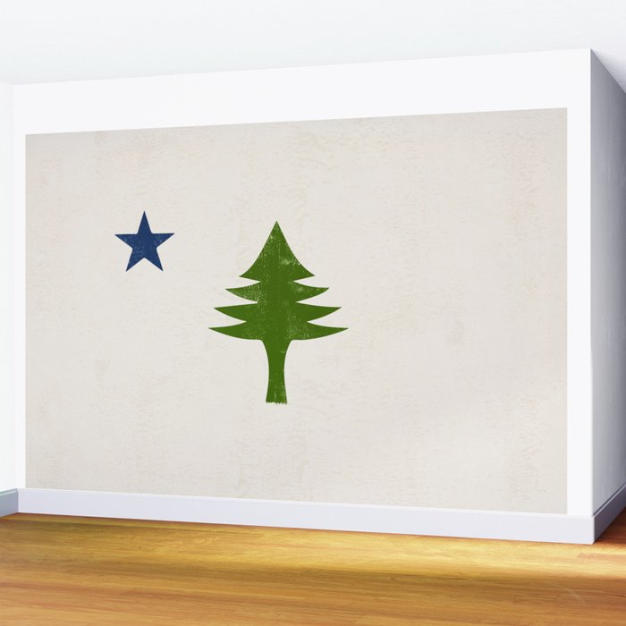 Original Maine Flag Wall Mural Gallery Image 2