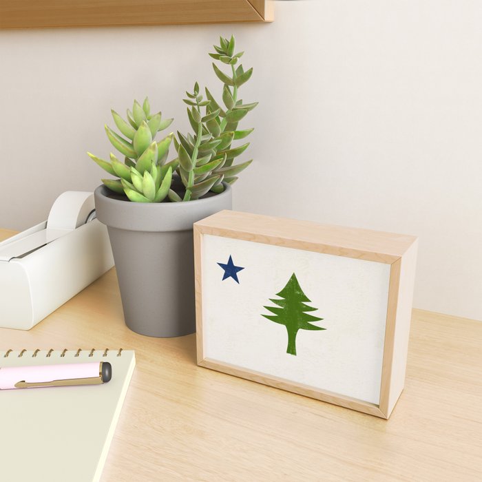Original Maine Flag Mini Art Print Gallery Image 2
