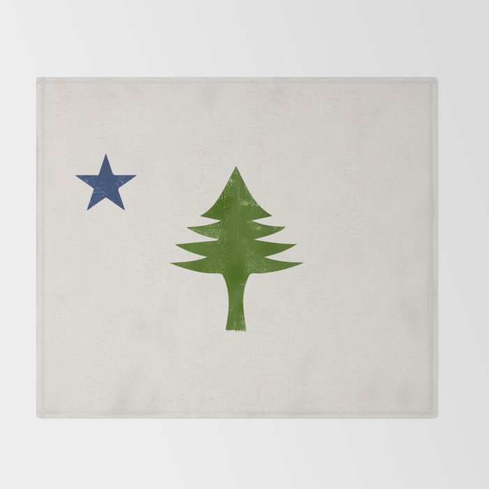 Original Maine Flag Throw Blanket Gallery Image 2