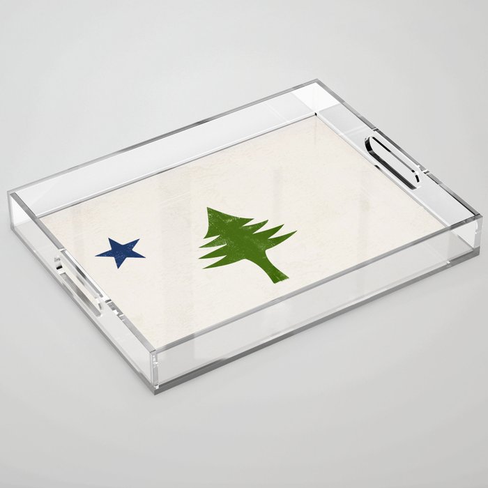 Original Maine Flag Acrylic Tray Gallery Image 1