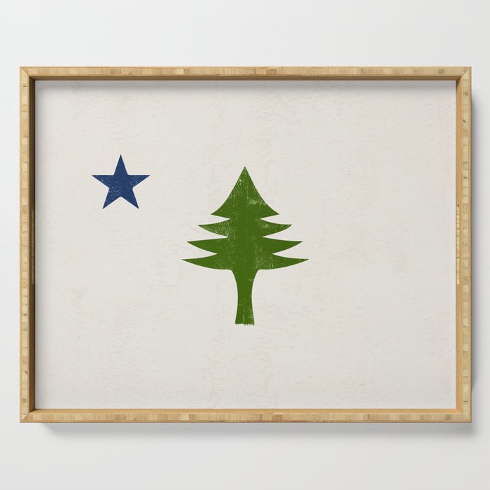 Original Maine Flag Serving Tray Gallery Image 1