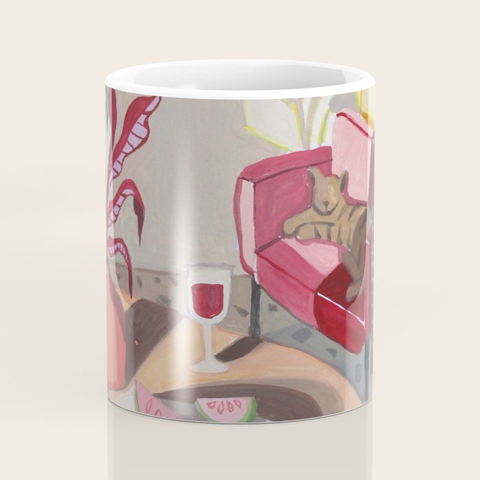 Cat in the Living Room Coffee Mug Gallery Image 4