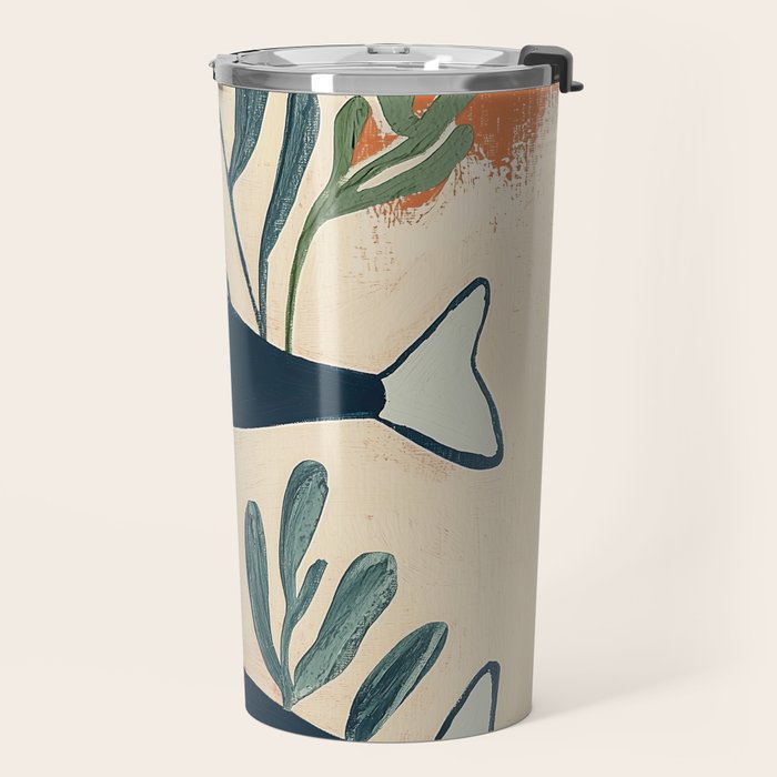 Two Swimming Fish Travel Mug Gallery Image 2