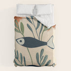 Two Swimming Fish Duvet Cover Gallery Image 6