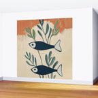 Two Swimming Fish Wall Mural Gallery Image 2