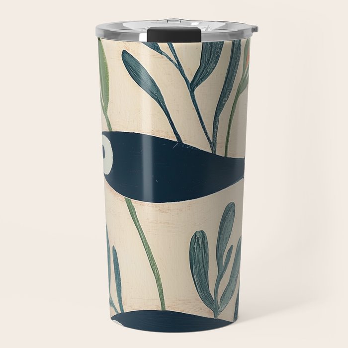 Two Swimming Fish Travel Mug Gallery Image 1