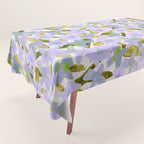 Lilac Watercolor Garden Tablecloth Gallery Image 1