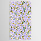 Lilac Watercolor Garden Tablecloth Gallery Image 2