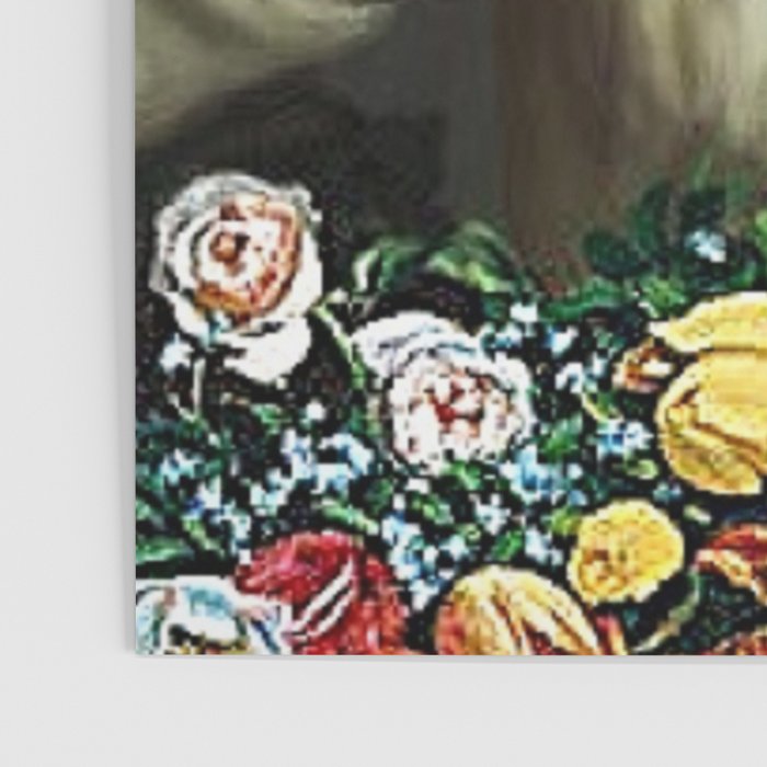 African American Masterpiece 'Young Woman with Peonies' by Frederic Bazille Poster Gallery Image 3