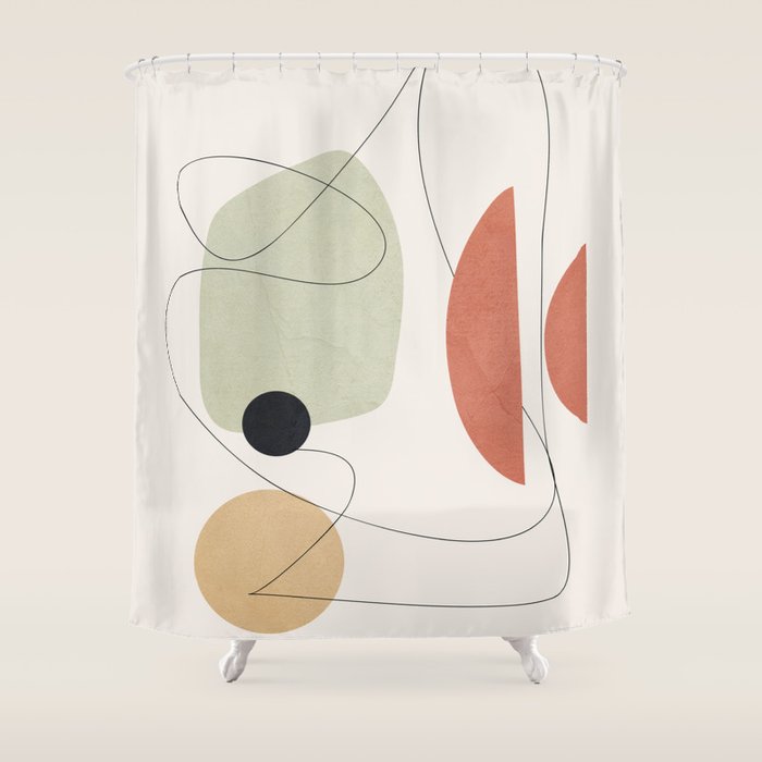 Minimal Shapes No.50 Shower Curtain Gallery Image 1