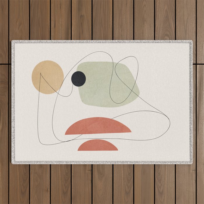 Minimal Shapes No.50 Outdoor Rug Gallery Image 1