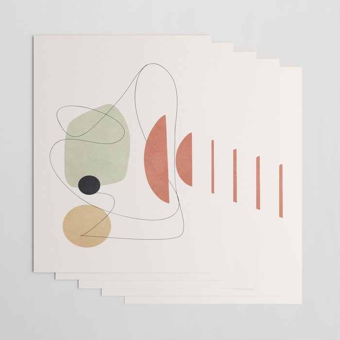 Minimal Shapes No.50 Wrapping Paper Gallery Image 3