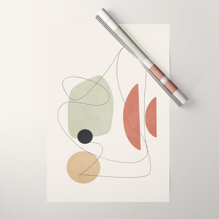 Minimal Shapes No.50 Wrapping Paper Gallery Image 1