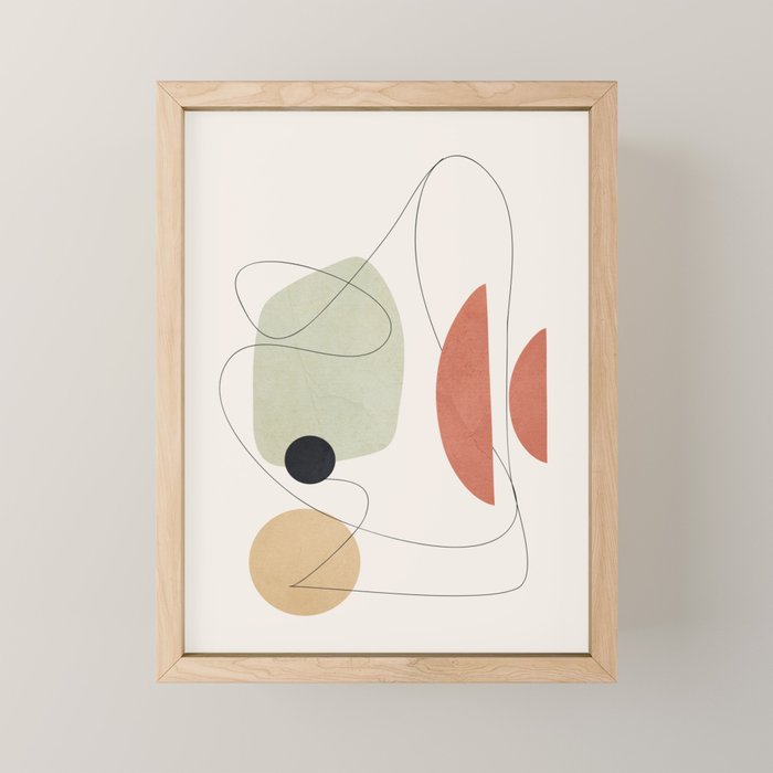 Minimal Shapes No.50 Mini Art Print Gallery Image 1