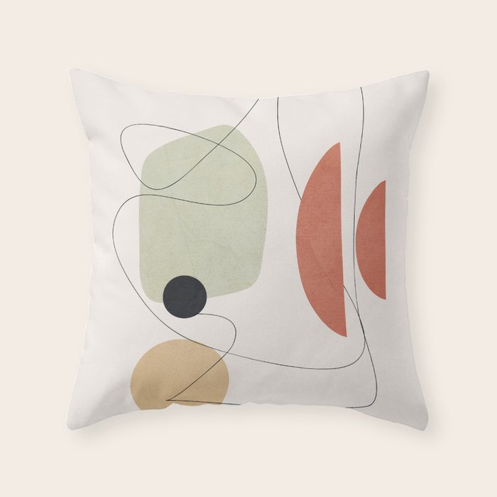 Minimal Shapes No.50 Throw Pillow Gallery Image 6