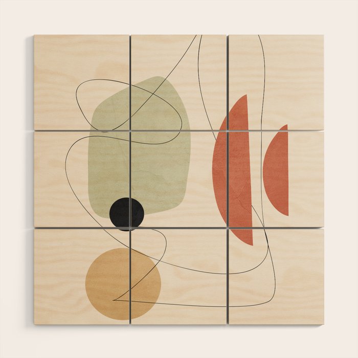 Minimal Shapes No.50 Wood Wall Art Gallery Image 1
