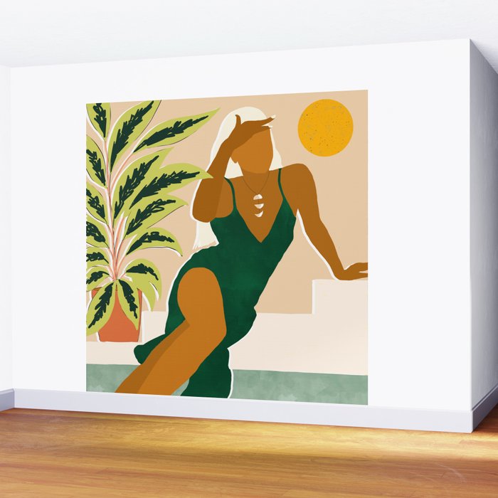 The Wait Is Long But My Dream Of You Does Not End #illustration Wall Mural Gallery Image 2