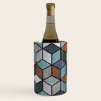 Colorful Concrete Cubes - Blue, Grey, Brown Wine Chiller Gallery Image 2