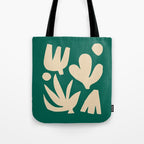 Bottle Green Collage: Paper Cutouts Matisse Edition Tote Bag Gallery Image 1