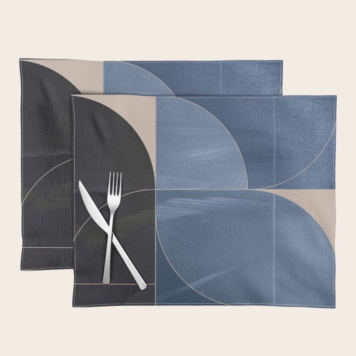 Minimal Geometric Shapes 218 Placemat Gallery Image 1