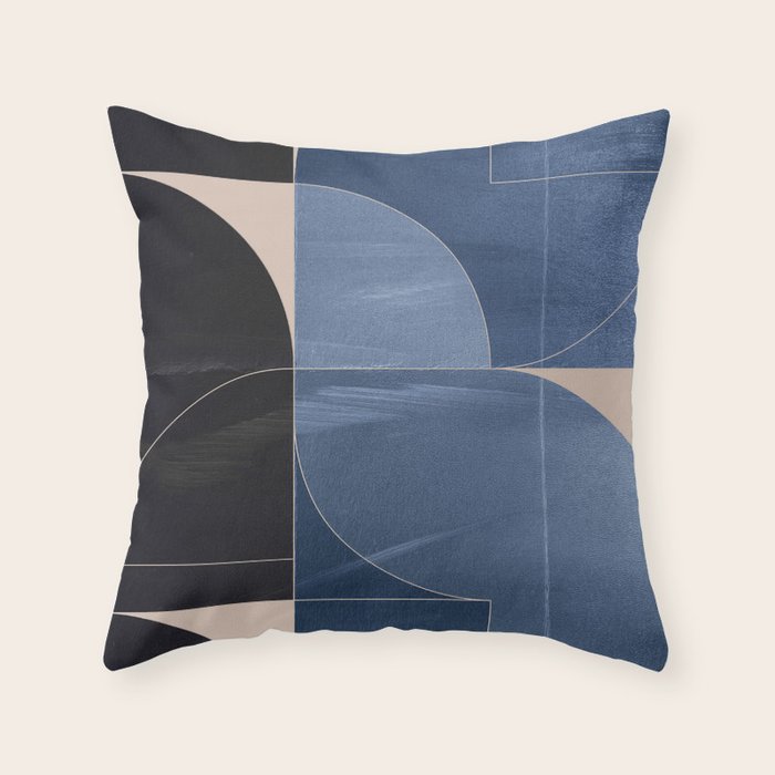 Minimal Geometric Shapes 218 Throw Pillow Gallery Image 1