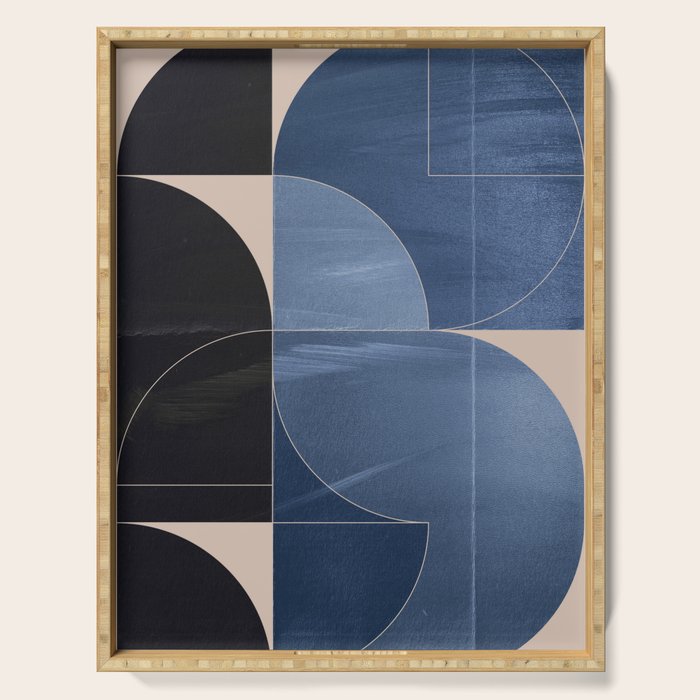 Minimal Geometric Shapes 218 Serving Tray Gallery Image 1