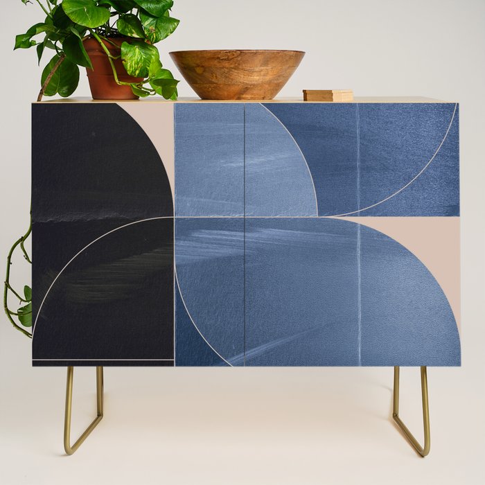 Minimal Geometric Shapes 218 Credenza Gallery Image 1