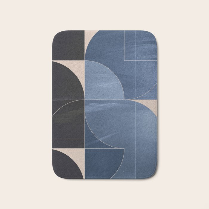 Minimal Geometric Shapes 218 Bath Mat Gallery Image 1