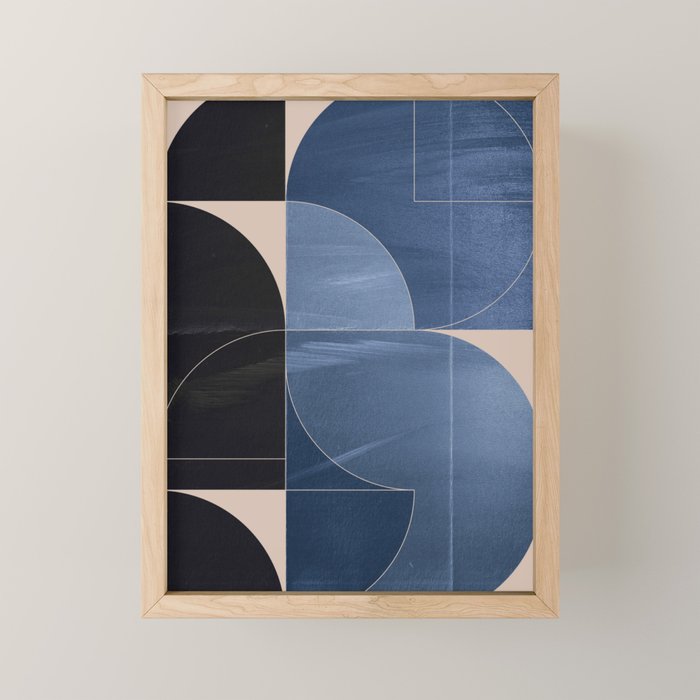 Minimal Geometric Shapes 218 Mini Art Print Gallery Image 1