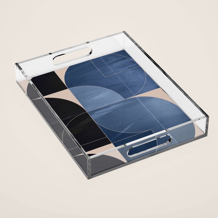 Minimal Geometric Shapes 218 Acrylic Tray Gallery Image 1