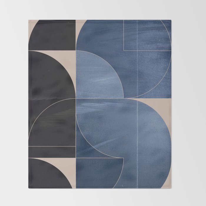 Minimal Geometric Shapes 218 Throw Blanket Gallery Image 2