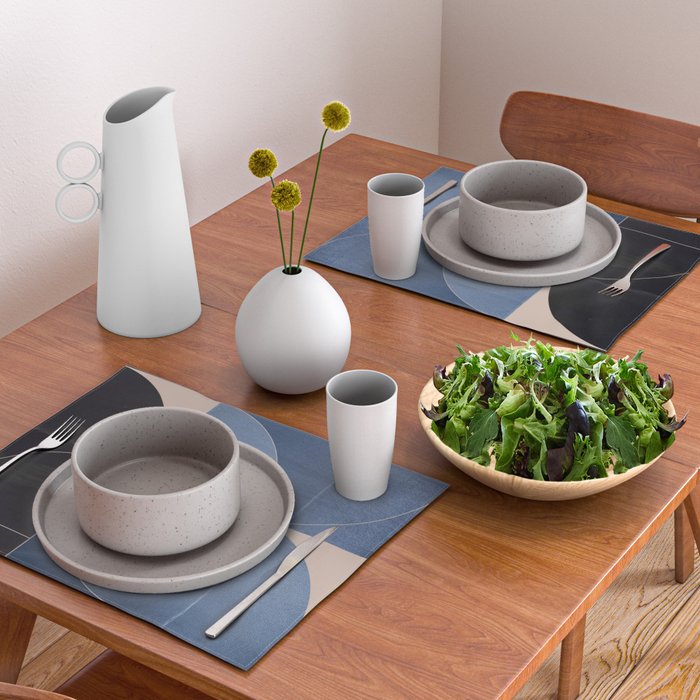 Minimal Geometric Shapes 218 Placemat Gallery Image 2