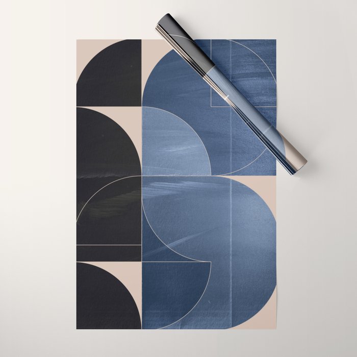 Minimal Geometric Shapes 218 Wrapping Paper Gallery Image 1