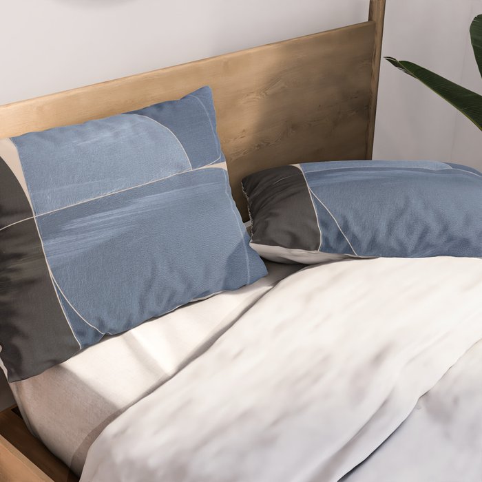 Minimal Geometric Shapes 218 Pillow Sham Gallery Image 2