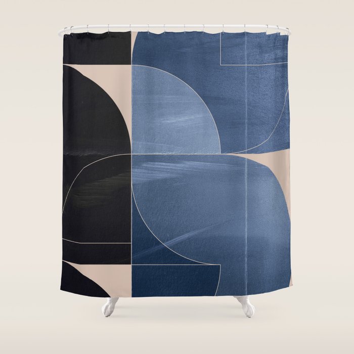 Minimal Geometric Shapes 218 Shower Curtain Gallery Image 1