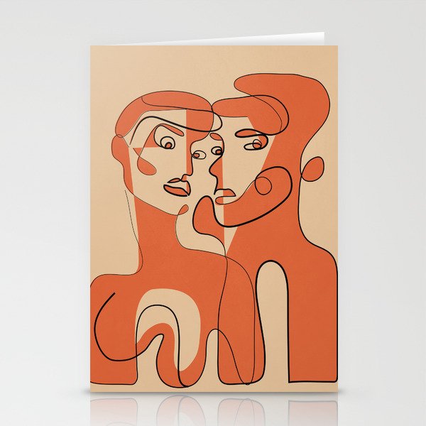Abstract Faces 12 Stationery Card Gallery Image 2