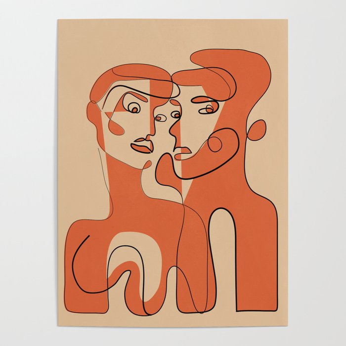Abstract Faces 12 Poster Gallery Image 1
