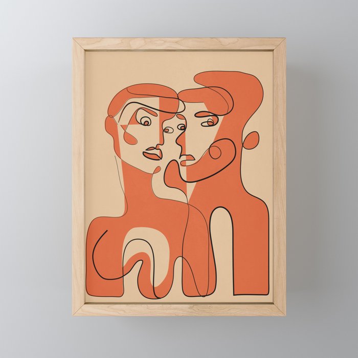 Abstract Faces 12 Mini Art Print Gallery Image 1