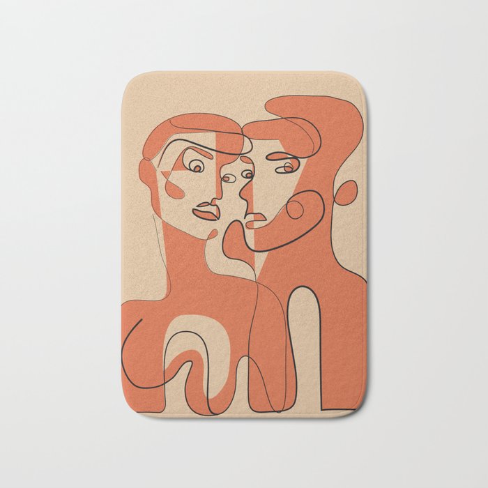 Abstract Faces 12 Bath Mat Gallery Image 1