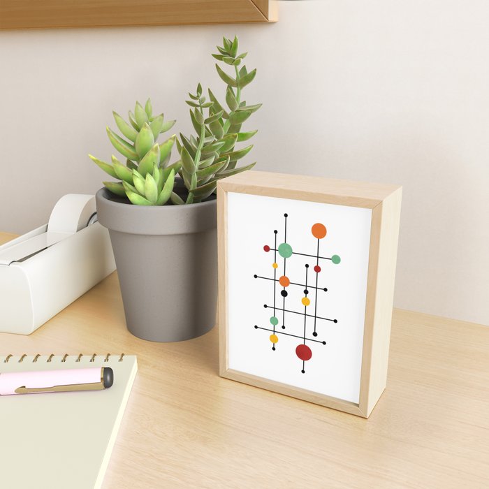 Mid Century Modern 1-4 Mini Art Print Gallery Image 2
