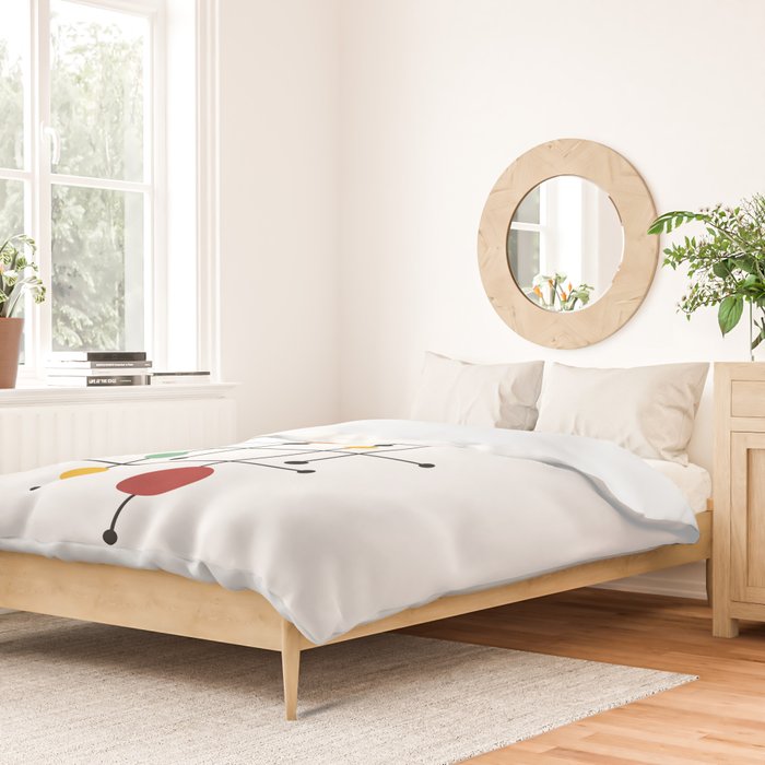 Mid Century Modern 1-4 Duvet Cover Gallery Image 2