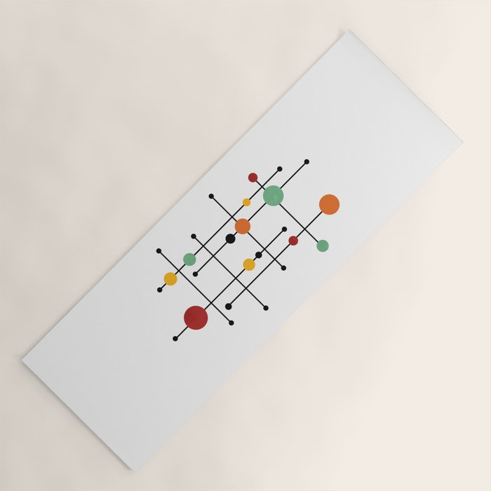 Mid Century Modern 1-4 Yoga Mat Gallery Image 1