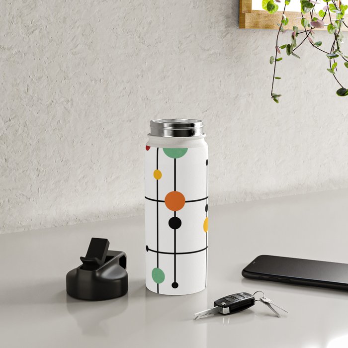 Mid Century Modern 1-4 Water Bottle Gallery Image 4